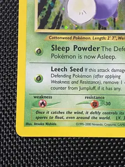 Pokemon TCG Jumpluff Neo Genesis Holo Card 7/111 Unlimited Rare, LP Condition - Image 5