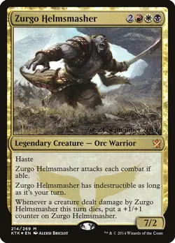 Zurgo Helmsmasher [Khans of Tarkir Prerelease Promos] - Image 1