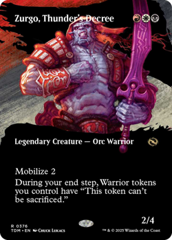 Zurgo, Thunder's Decree (Borderless) [Tarkir: Dragonstorm] - Image 1