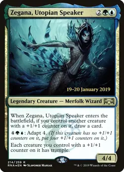 Zegana, Utopian Speaker [Ravnica Allegiance Prerelease Promos] - Image 1