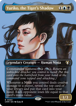 Yuriko, the Tiger's Shadow (Borderless Profile) [Commander Masters] - Image 1