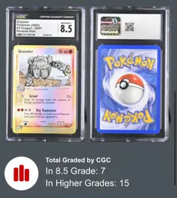 Pokemon EX Dragon 29/97 Graveler Reverse Holo 2003 e-reader CGC 8.5 NM/MINT+ - Image 1