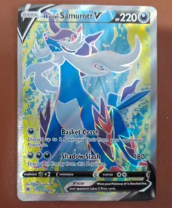 Pokemon TCG Hisuian Samurott V 176/189 Astral Radiance Ultra Rare Full Art NM/M - Image 1