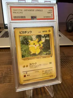 1997 Pokemon Japanese Jungle Pikachu #25 PSA 9 Mint - Image 2