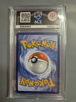 Team Rockets Moltres EX Full Art Secret Rare Destined Rivals Pokemon Ace 10 Slab - Image 3
