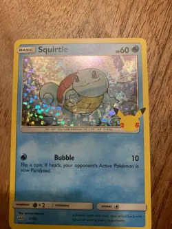 Squirtle holo - 17/25 McDonald's 25th Anniversary Promos 017/025 Pokemon TCG - Image 2