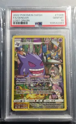 2022 POKEMON Lost Origin Trainer Gallery TG06/TG30 Gengar Ultra Rare PSA 10 - Image 1