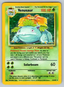 2021 Pokemon Celebrations Venusaur Base Set Holo #15/102 - Image 1