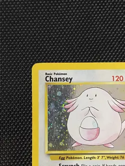 Chansey - 3/130 Swirl Base Set 2 Holo Rare Pokemon - Image 2