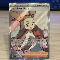 Jasmine's Gaze 233/191 Surging Sparks Ultra Rare Full Art Supporter Pokemon NM - Image 1