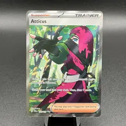 Pokemon Atticus 133/131 Prismatic Evolutions Full Art Ultra Rare Holo TCG Card - Image 1