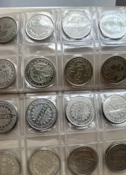 Pokemon Vintage Japanese Silver Meiji Coins Bundle - Image 2