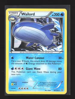 Pokemon Dragons Exalted #26/124 Holo Rare Wailord - Image 1