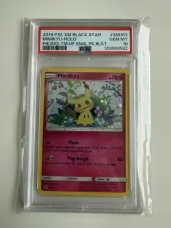 Pokemon Mimikyu SM163 Black Star Promo - Team Up Single Pack Blister PSA 10 - Image 4