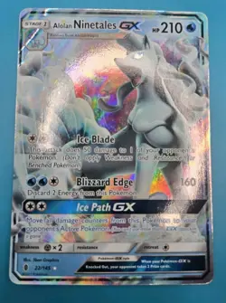 2 Pokemon Card Lot Aolan Ninetales GX And Flareon V Promo - Image 3
