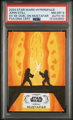 2024 TOPPS STAR WARS HYPERSPACE SKETCH CARDS JOHN STILL PSA 8 - Image 1