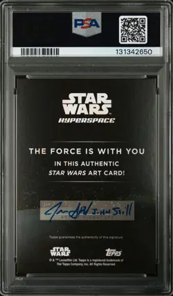 2024 TOPPS STAR WARS HYPERSPACE SKETCH CARDS JOHN STILL PSA 8 - Image 2