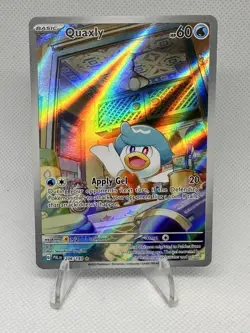 Pokemon TCG Quaxly Paldea Evolved Illustration Rare Card 206/193 - Image 1