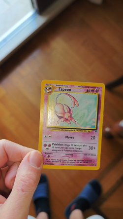Pokemon Card Espeon 1/75 Rara Holo Ita Neo Discovery Vintage 🇮🇹 - Image 2