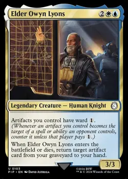 [1x] Elder Owyn Lyons - Foil Near Mint, English Universes Beyond: Fallout MTG Ma - Image 1