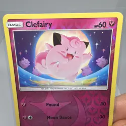 Pokemon Reverse Holo Clefairy (39) Hidden Fates 39/68 MINT - Image 3