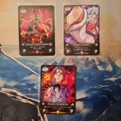Lotto Stock 3x Anime Card (Naruto One Piece Bleach) - FAN MADE HANDMADE Full Art - Image 1