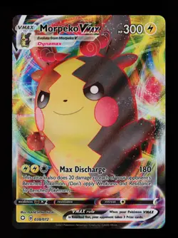 Morpeko VMAX 038/072 Ultra Rare Holo Shining Fates Pokemon Card - Image 1