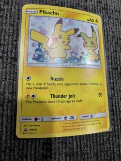 Pikachu SM162 Holo Black Star Promo Pokemon Card - Image 2