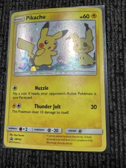 Pikachu SM162 Holo Black Star Promo Pokemon Card - Image 3