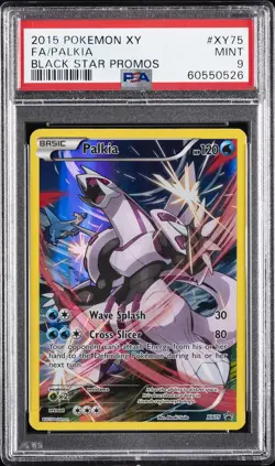 2015 POKEMON XY BLACK STAR PROMOS #XY75 FULL ART/PALKIA PSA 9 - Image 1