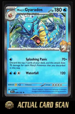 Misty's Gyarados #049/182 Pokemon TCG Deck Exclusives Rare HOLO - Image 1