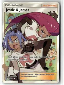 Jessie & James ⭐ 68/68 Holo Rare Ultra Hidden Fates 2019 Pokemon NM - Image 1