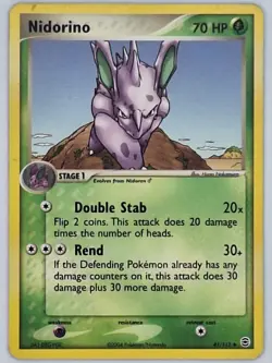 Nidorino 41/112 Pokemon - EX Fire Red & Leaf Green MP - Image 1