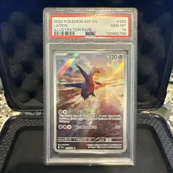Pokemon TCG Latios 203/191 Sv08: Surging Sparks Holo PSA 10 - Image 1