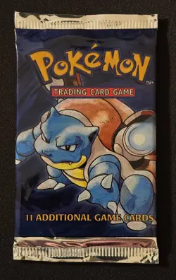 Factory Sealed - Base Set - Booster Pack - Vintage Pokemon 1999 WOTC - Blastoise - Image 1