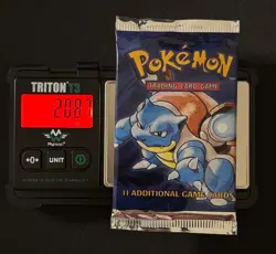 Factory Sealed - Base Set - Booster Pack - Vintage Pokemon 1999 WOTC - Blastoise - Image 3