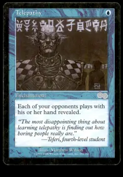 Telepathy LP Light Play Urza's Saga MTG [9432] - Image 1