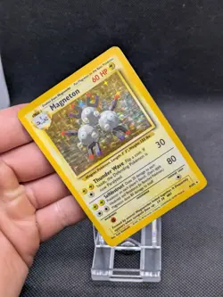 Pokemon Magneton Base Set 9/102 Holo Rare WOTC Played - Image 2