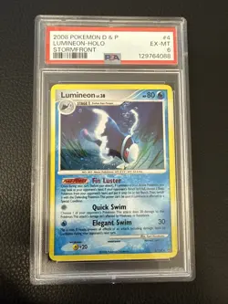 PSA 6 Mint Pokemon Diamond & Pearl Stormfront Lumineon Holo Foil 4/100 - Image 1