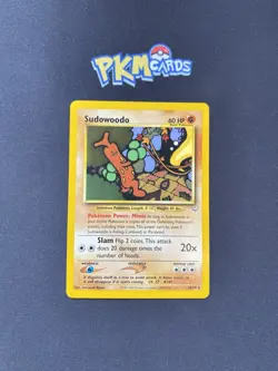 Pokemon TCG Sudowoodo Neo Revelation 26/64 Regular Rare LP. - Image 1