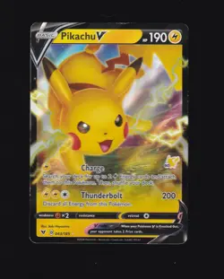 2020 Pokemon TCG Full Art Holo Pikachu 43/185 - Image 1