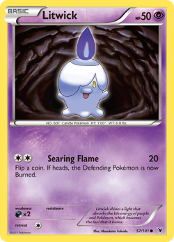 Litwick 57/101 Common | Noble Victories | Pokemon Card - Image 1