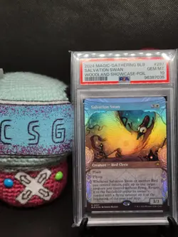 Salvation Swan - #297 - Showcase Foil - Rare - MTG Bloomburrow - PSA 10 - Image 1