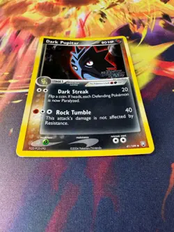 Dark Pupitar 41/109 LP-NM Reverse Holo STAMPED Team Rocket Returns Pokemon TCG - Image 2