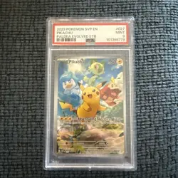 2023 POKEMON SVP EN-SV BLACK STAR PROMO #027 PIKACHU PSA 9 - Image 1