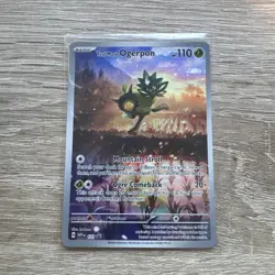 Teal Mask Ogerpon Pokemon SVP 123 Full Art Illustration Rare Black Star Promo - Image 1