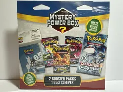 Pokemon Mystery Power Box Chase Packs Seeded 1:10 2 Booster Packs and 65 Sleeves - Image 3