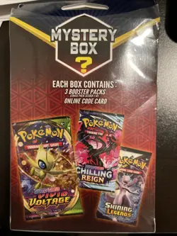 Pokemon Mystery Hanger Box Walmart 3 Booster Packs Vintage Packs Seeded 1:10 728192536908 - Image 2