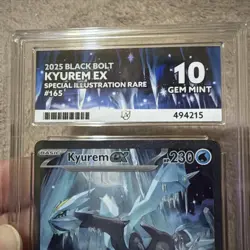 ACE 10 Kyurem EX 165/086 Black Bolt SIR Holo Pokemon Card - Image 2