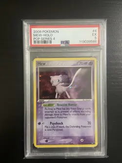 Pokemon Mew 2006 TCG Holo Rare Card 4/17 Pop Series 4 - Image 1